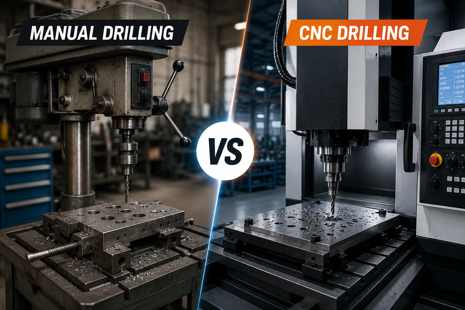 Manual Drilling vs CNC Drilling: Which is Better?